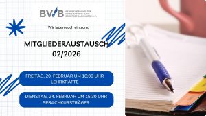 Mehr über den Artikel erfahren Mitgliederaustausch im Februar 2026