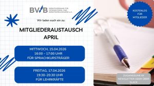 Mehr über den Artikel erfahren Mitliederaustausch April 2026