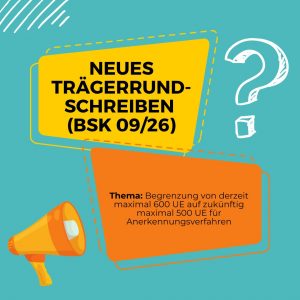 Mehr über den Artikel erfahren Trägerrundschreiben BSK 09/26