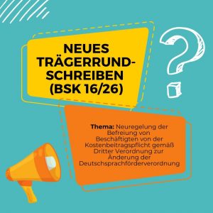 Mehr über den Artikel erfahren Trägerrundschreiben BSK 16/26