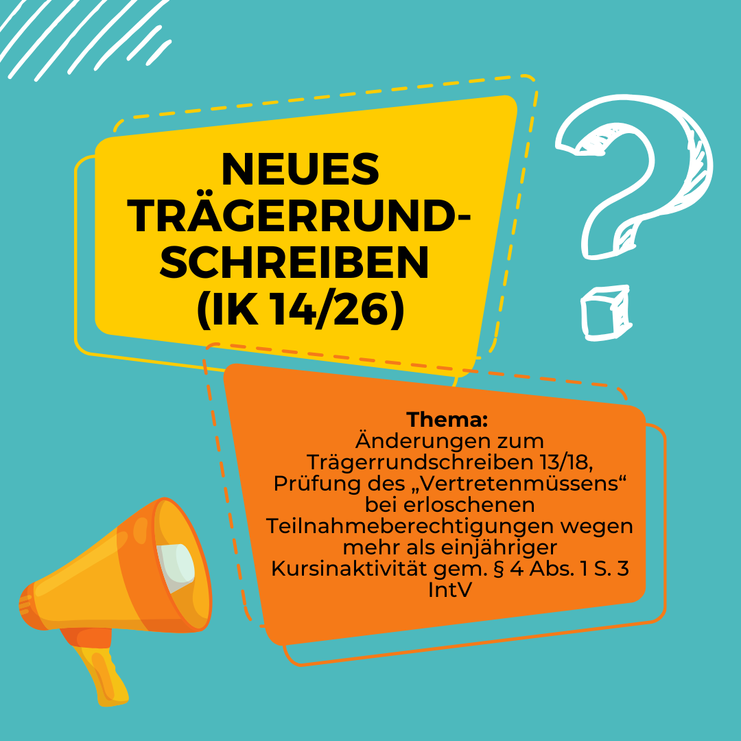 Mehr über den Artikel erfahren Trägerrundschreiben IK 14/26